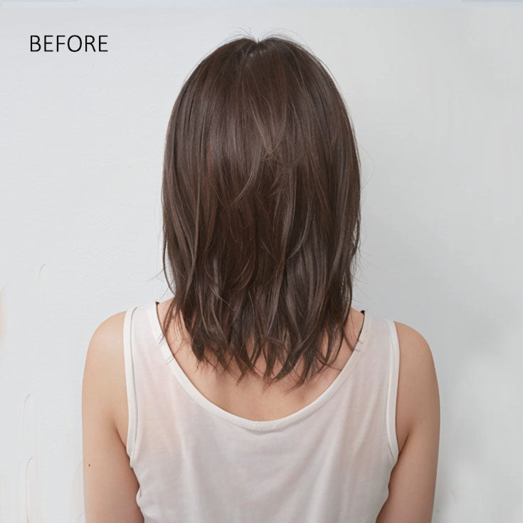 Hair Extensions Before and after-4-before