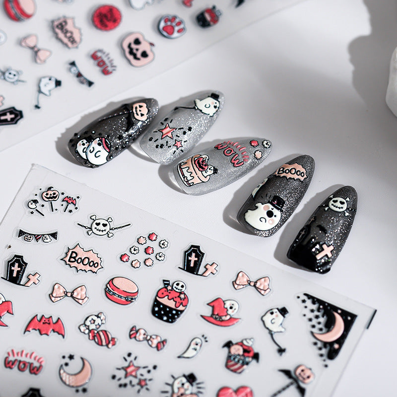 Halloween Cute 5D Nail Stickers