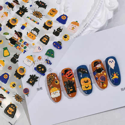 Happy Halloween 5D Nail Stickers