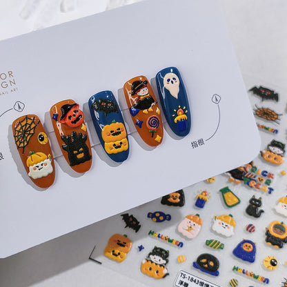 Happy Halloween 5D Nail Stickers