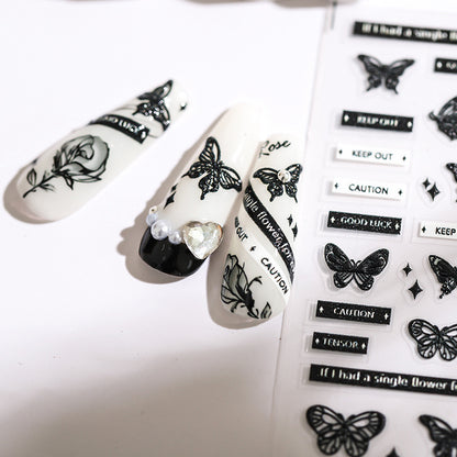 Elegant Butterfly 5D Nail Stickers