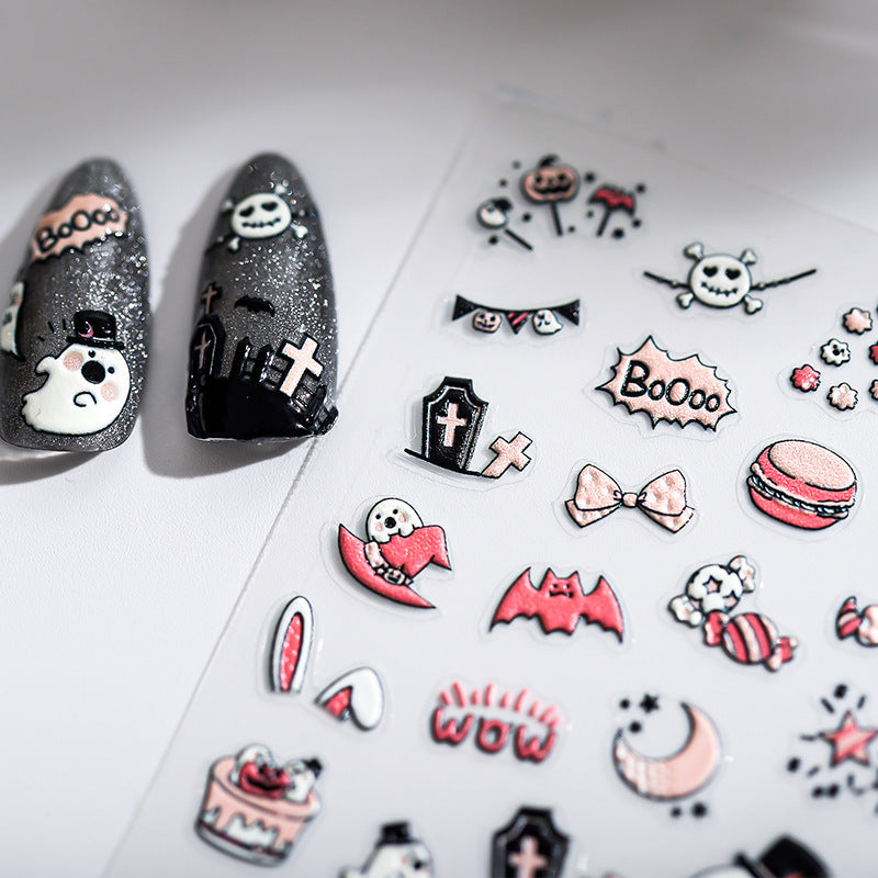 Halloween Cute 5D Nail Stickers