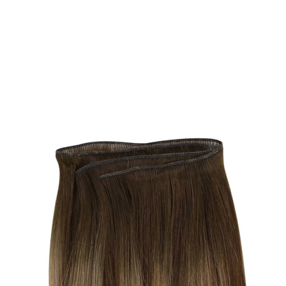 Brown Balayage #3/8/22 Virgin Remy Hair Genius Weft Bundle