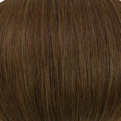 Chocolate Brown #4 Virgin Remy Tape in Hair Extensions