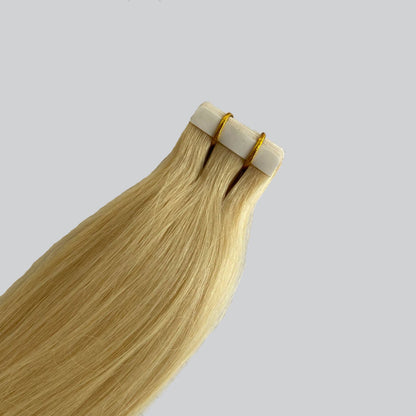 Beige Blonde #613 Virgin Remy Tape in Hair Extensions