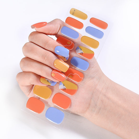 Fashion Color Gel Nail Polish Strips