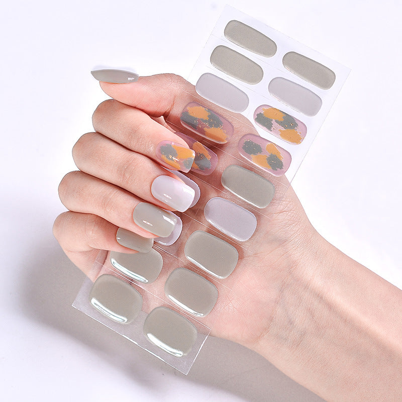 Creative Green Gel Nail Polish Strips