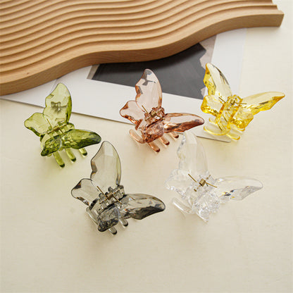 Transparent Butterfly Hair Claw Clip 5 Pcs