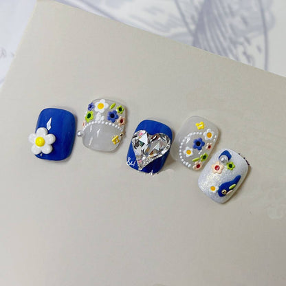 Cute Flower 5D Nail Stickers