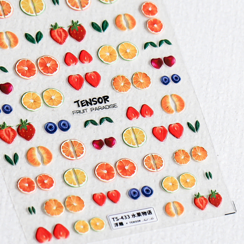 Fruit 5D Nail Stickers