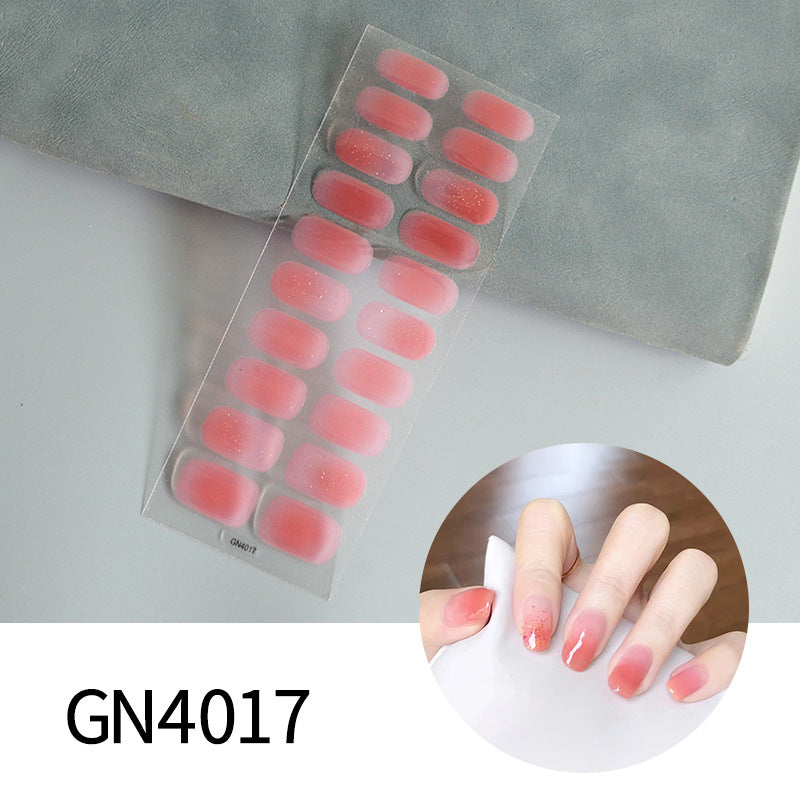 Watermelon Red Daily No UV Light Gel Nail Polish Strips