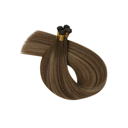 Brown Balayage #3/8/22 Virgin Remy Hair Genius Weft Bundle